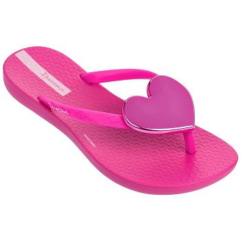 Ipanema Maxi Heart Flip Flops Barn Rosa Sverige MK7941802